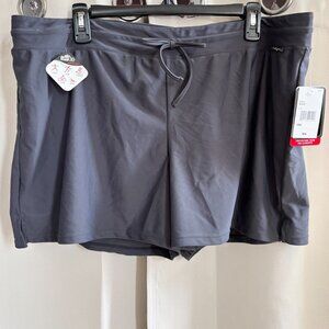 Zero‎ Xposur Womens Shorts Size 18W Gray Nylon Lined Quick Dry UPF Hiking 18762